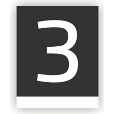 Yönline Pleksi Dikey Kapı Numarası