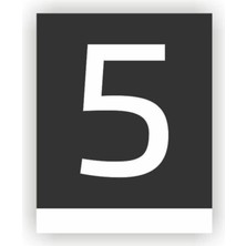 Yönline Pleksi Dikey Kapı Numarası