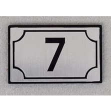 Yönline Dekoratif Apartman Kapı Numarası Pleksi 03