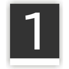 Yönline Pleksi Dikey Kapı Numarası