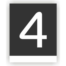 Yönline Pleksi Dikey Kapı Numarası