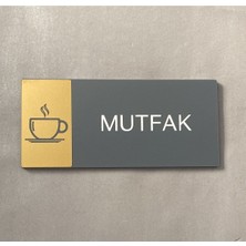 Yönline Mat Gold Seri Mutfak Yönlendirme Levhası