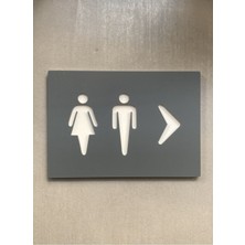 Yönline Cool Serisi Wc Yönlendirme Levhası