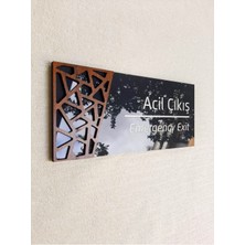 Yönline Wooden Serisi Acil Çıkış Uyarı Tabelası