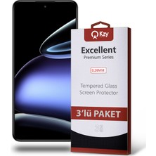 Kzy General Mobile GM24 Pro ile Uyumlu Temperli Ekran Koruyucu Kırılmaz Cam Ekonomik 3'lü Paket