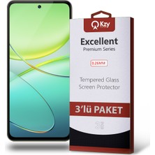 Kzy Vivo V30 Lite ile Uyumlu Temperli Ekran Koruyucu Kırılmaz Cam Ekonomik 3'lü Paket