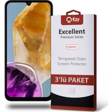 Kzy Samsung Galaxy M15 5g ile Uyumlu Temperli Ekran Koruyucu Kırılmaz Cam Ekonomik 3'lü Paket
