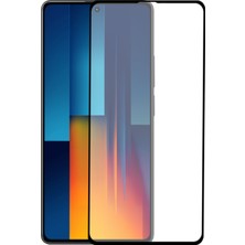 Kzy Xiaomi Poco M6 Pro 4g ile Uyumlu Tam Kaplayan Temperli Ekran Koruyucu Cam