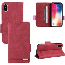 Mays Home1 Kart Tutucu ile iphone X/xs Için Kılıf Kickstand Deri Folio Flip Case (Yurt Dışından)