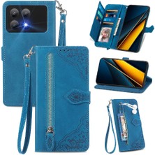 Mays Home1 Xiaomi Poco X6 Pro Çoklu Kart Yuvası Flip Fermuar Tarzı Çok Renkli (Yurt Dışından)