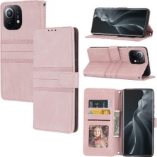 Mays Home1 Xiaomi Mi 11 Için Flip Case Cüzdan Kılıf Kickstand Darbeye Koruyucu Pu (Yurt Dışından)