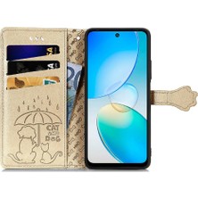 Mays Home1 Infinix Sıcak 12 Flip Kapak Darbeye Kısa Kayış Karikatür Hayvanlar Için Kılıf (Yurt Dışından)