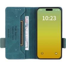 Mays Home1 Kart Tutucu Kickstand ile iphone 15 Deri Folio Flip Case Için Kılıf (Yurt Dışından)