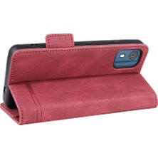 Mays Home1 Nokia C02 Deri Folio Flip Case Için Kılıf Tam Koruma Koruyucu (Yurt Dışından)