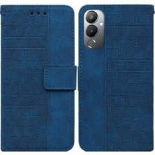 Mays Home1 Tecno Pova 4 Flip Folio Kickstand Özelliği Için Kılıf Geometrik Kabartmalı Pu (Yurt Dışından)