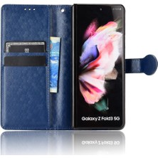 Mays Home1 Samsung Galaxy Z Için Kılıf Fold 4 Manyetik Toka Deri Cüzdan Kapak (Yurt Dışından)