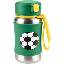 Mediterian Çelik Spark Style Pipetli Paslanmaz Çelik Suluk Futbol 250-350 ml Yeşil