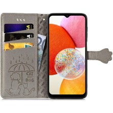 Mays Home1 Samsung Galaxy A14 4g Için Kılıf Deri Kılıf Kapak Çevirin Darbeye Karikatür (Yurt Dışından)