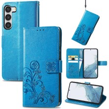 Mays Home1 Samsung Galaxy S23 Artı Dört Yapraklı Yonca Flip Kapak Zarif (Yurt Dışından)