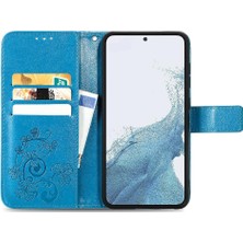 Mays Home1 Samsung Galaxy S23 Artı Dört Yapraklı Yonca Flip Kapak Zarif (Yurt Dışından)