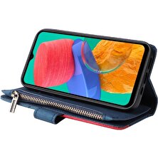 Mays Home1 Samsung Galaxy M33 5g Iki Renkli Dikiş Kickstand Koruyucu Kılıf (Yurt Dışından)