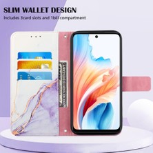 Mays Home1 Oppo A79 5g Mermer Desen Cüzdan Kickstand Pu Deri Için Kılıf (Yurt Dışından)