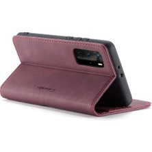 Mays Home1 Huawei P40 Pro Flip Folio Kitap Kılıf Için Flip Case Kart Yuvası Kickstand Pu (Yurt Dışından)