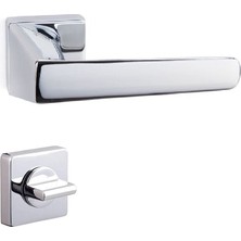 System Concordıa Rozetli Kapı Kolu Krom Wc