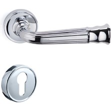 System Despına Rozetli Kapı Kolu Krom Yale