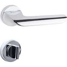 System Libra Rozetli Kapı Kolu Krom Wc