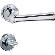 System Bolıvıa Rozetli Kapı Kolu Krom Wc