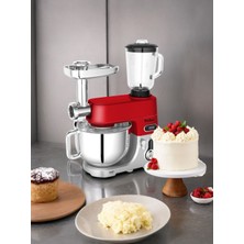 Robx SR50 Döküm Gövde 7 Litre Hamur Yoğurma Kıyma Çekme Erişte Blender Mixer Set