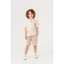 Tuffy Kids Erkek Çocuk Keten Gömlek Pantolon Takım 2-5 Yaş