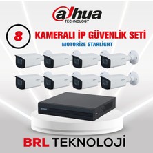 Dahua 8 Kameralı 4 Mp Motorize Ip Güvenlik Kamera Seti