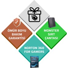 Monster Semruk S7 V9.2.1 Intel Core i9 13950HX 32 GB RAM 1 TB SSD 8 GB RTX 4070 Windows 11 17" QHD+ 240 Hz Oyun Bilgisayarı