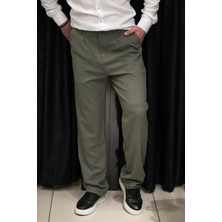 Akçaylar Çift Pileli Arka Beli Lastikli Geniş Paça Baggy Yazlık Kumaş Pantolon