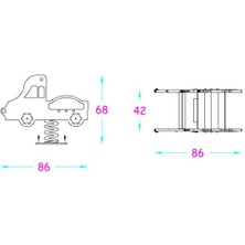 Soylu Grup Çocuk Oyun Elemanı, Yaylı Oyuncak, Araba Zıp Zıp