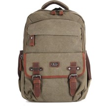 Çanta Yurdu Ççs London 51567 Kanvas Sırt Çantası Haki