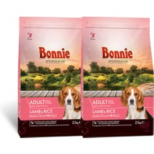 Bonnie Kuzu Etli ve Pirinçli Yetişkin Köpek Maması 2.5 kg x 2