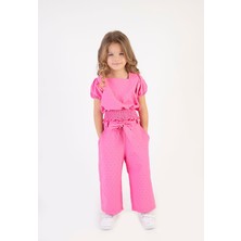 Tuffy Kids Kız Çocuk Bayramlık Beli Lastikli Esnek Kurdale Detaylı Ikili Takım 2-5 Yaş