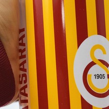 Galatasaray Çubuk Desenli Plastik Matara 500 ml Kırmızı 24594