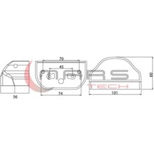 Mars Universal Microstra Ms1 Plakalık Lamba Mavi 710403