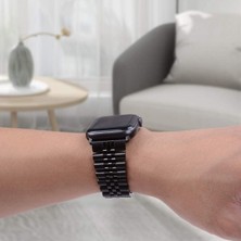 Alstrap Apple Watch Uyumlu Seri 2 3 4 5 6 7 8 Se Ultra Uyumlu 42 44 45 49MM Paslanmaz Çelik Rolex Tasarım Kordon