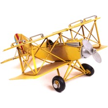 Markport Dekoratif Metal Uçak Çift  Kanatlı