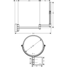 Hansgrohe Addstoris Makyaj Aynası