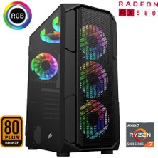 Xaser XSR505 Ryzen 7 5700X 32GB Ram 1tb M.2 Nvme SSD 8gb RX580 27"curved 180Hz Oyun Bilgisayarı