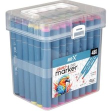 Rich Art-X Sketch Marker Duo Çift Uçlu Marker Kalem 48 Renk Set