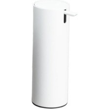System Banyo Aksesuarları Basmalı Sıvı Sabunluk Beyaz Renk 300 ML - 168x60x83 mm