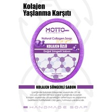 Motto Plus Professional Yaşlanma Belirtilerine Karşı Etkili Oval Süngerli Kolajen Sabun 135 Gr.