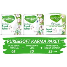 Molped Pure&Soft Karma Paket (46'Lı Normal + 30'Lu Gece + 32'Li Günlük)